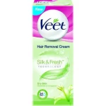 Veet Silk & Fresh Hair Removal Cream, Dry Skin 100ml