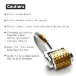 ZGTS Derma Roller Gold Plated Titanium Alloy ZGTS 100 (1.00mm) - Image 5