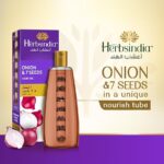 Herbsindia Onion & 7 seeds Hair Oil 280 ml - Image 2