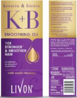 Livon Keratin & Biotin Smoothing Serum Oil -100ml - Image 3