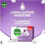 Dettol Sensitive Anti Bacterial Bathing Soap Bar For Effective Germ Protection & Personal Hygiene 4 x 165g - Image 3