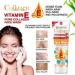 Roushun collagen vitamin E face wash -100ml - Image 2