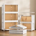 Large capacity 3 layer folding storage cabinet - Image 2