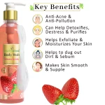 Earthgenix body lotion strawberry - 500ml - Image 2