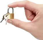 Copper 3pcs mini lock pack with key for luggage - Image 3