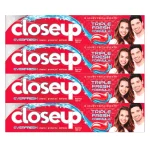 Closeup Triple Fresh Formula Gel Toothpaste Red Hot Value Pack 4 x 120 ml - Image 2