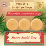 Mysore Sandal Soap 3 x 150gm - Image 2