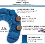 Calming comfort weighted hot/cold neck wrap - Image 4