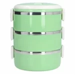 Stainless steel ware lunch box pp material 3 layer