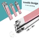 Nail clippers - 3 pack stainless steel toenail clippers fingernail clipper, professional nail cutter - Image 2