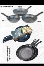 Queen Time Forged Frypan 3pcs set (20cm , 24cm, 28cm) QTFP20/24/28