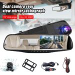 Dual Camera Rear View Mirror Tachograph