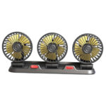 Car Fan 3 Head Automotive Vehicle Fan Auto Car Fan Air Circulation Fan