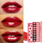 Dragon Ranee Straw Berry Long Lasting Lips Tint - 3.5ml × 10 Pcs - Image 3