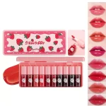 Dragon Ranee Straw Berry Long Lasting Lips Tint - 3.5ml × 10 Pcs - Image 6