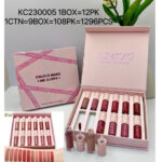 Kevin coco Colors Make Me Happy: 12-Color Matte Lip Gloss Set