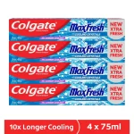 Colgate Max Fresh Cool Mint Gel Toothpaste - 4 X 75ml