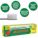 Dabur Miswak Toothpaste + Tooth Brush Free - 190 gm - Image 2