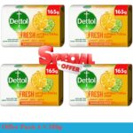 Dettol Fresh Anti-Bacterial Bar Soap 4 × 165g - Image 6