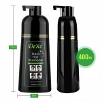 Dexe Black Hair Shampoo Instant Hair Blackening Dye - 400ml × 2 Pcs - Image 4
