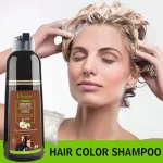 Disaar Organic Brown Hair Care Dye Shampoo 400ml - Brown Color - Image 3