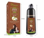 Disaar Organic Brown Hair Care Dye Shampoo 400ml - Brown Color - Image 6