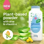 Johnson's Baby Powder Aloe & Vitamin E - 200g - Image 2