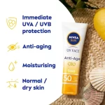 Nivea Sun Face Cream UV Anti-Age Sunscreen SPF50 - 50ml - Image 8