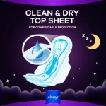 Always Clean & Dry Maxi Thick Night Sanitary Pads - 8Pcs - Image 3