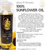 Queen K 100% Organic Sunflower Oil - 100ml - Image 3