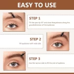Cover Up Eyebrow Tattoo - Dark Brown - Image 3