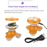 Mini Electric Handheld Wave Vibrating Massager XF-70 - Image 6