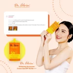 Dr. Alwin Whitening Sunscreen Cream Gel SPF 50 + - 10ml - Image 3
