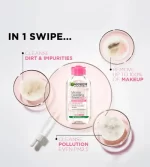 Garnier Micellar Cleansing Water Removes Make-Up - 100ml - Image 3