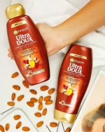 Garnier Ultra Doux Healing Castor & Almond Oils Shampoo (1+1) - 400ml