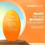 Honest Glow Tinted Papaya Sunscreen SPF 50 PA+++ - 50g