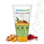 Mamaearth Ubtan Face Wash with Turmeric & Saffron for Tan Removal Brightens Skin