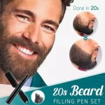 Men’s New Beard Filler Pen & Brush Kit - Dark Brown - Image 3