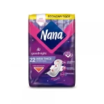 Nana Goodnight Maxi Thick Extra Long Sanitary Pads With Wings - 22 Pads
