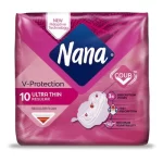 Nana Ultra Thin Large Sanitary Pads With Wings White - 10 Pads