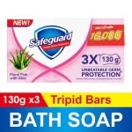 Safeguard Floral Pink with Aloe 3 x 130g - Image 2