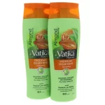 Vatika Almond & Honey Moisture Treatment Shampoo With Nourishing Vatika Oils For Dry and Frizzy hair 2 x 400ml