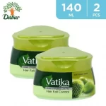 Vatika Hair Fall Control Styling Hair Cream 2 X 140ml Value Pack