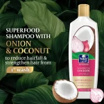 Parachute advansed anti-hairfall shampoo with onion & coconut 340 ml - Image 4