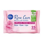 Nivea rose care micellar wipes - 25 wipes