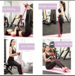 Multifunctional four strand pedal rope leg puller, abdominal crunches, abdominal sit-ups, elastic sit ups rope pull resistance band - Image 2