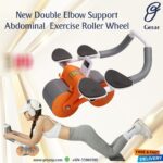 New double elbow support abdominal exercise roller wheel