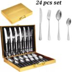 High quality 24pcs cutlery set with case - Image 2