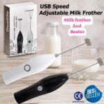 USB speed adjustable milk frother