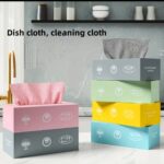 Microfiber dish cleaning clothes box